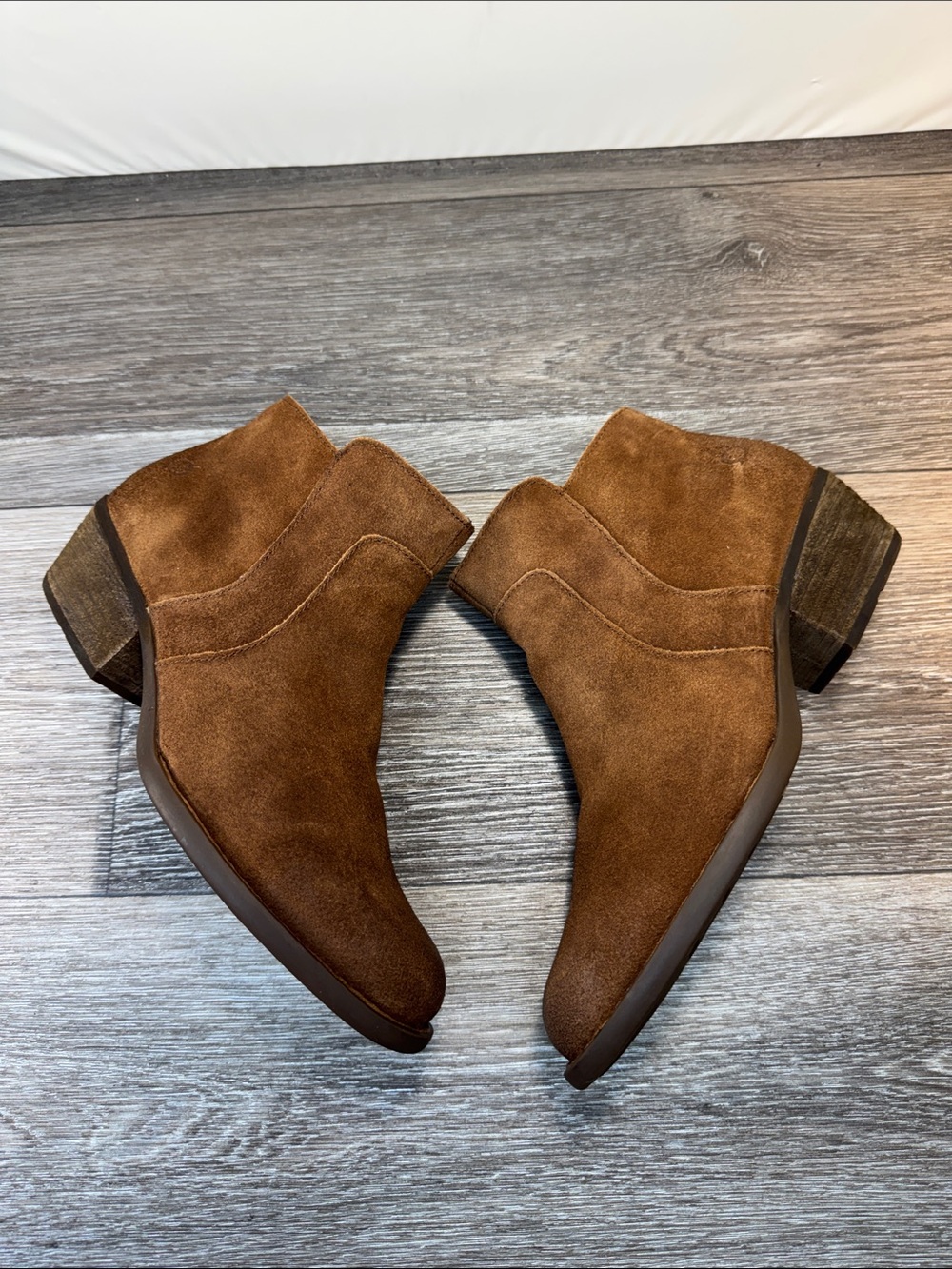 Born Brown Suede Ankle Booties woman’s SZ 10 (h199)